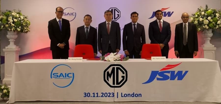 Read more about the article 35% Stake in MG Motor India to be held by JSW Group